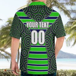 NRL Raiders Hawaiian Shirt Mix Dot Aboriginal