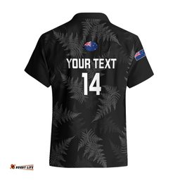 Personalised New Zealand Silver Fern Rugby Hawaiian Shirt Go Aotearoa World Cup