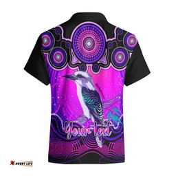Personalised Australia Sagittarius Kookaburra Zodiac Hawaiian Shirt Auz Astrology Aboriginal Magenta
