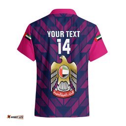 Personalised United Arab Emirates Cricket Hawaiian Shirt Go UAE Dynamic Version