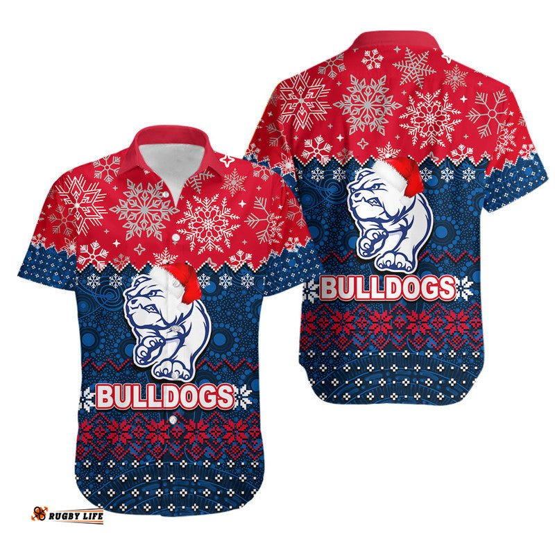 Western Bulldogs Hawaiian Shirt Christmas
