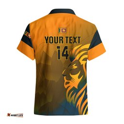 Personalised Sri Lanka Cricket Hawaiian Shirt Go Lions Dynamic Version