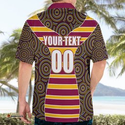 NRL Boncos Hawaiian Shirt Mix Dot Aboriginal