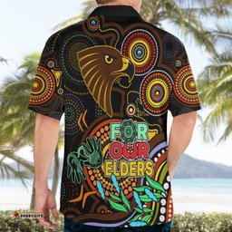 Hawks Football Aboriginal Art Hawaiian Shirt NAIDOC Indigenous Tribal