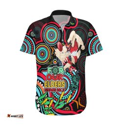 Custom Swans Football Aboriginal Art Hawaiian Shirt NAIDOC Indigenous Tribal