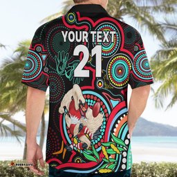 Custom Swans Football Aboriginal Art Hawaiian Shirt NAIDOC Indigenous Tribal