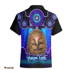 Personalised Australia Virgo Echidna Zodiac Hawaiian Shirt Auz Astrology Aboriginal Blue
