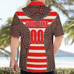 NRL Dolphins Hawaiian Shirt Mix Dot Aboriginal