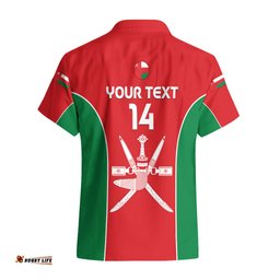 Personalised Oman Cricket Hawaiian Shirt Dynamic Version