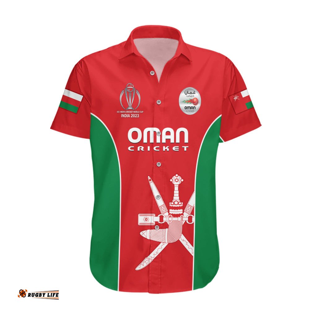 Personalised Oman Cricket Hawaiian Shirt Dynamic Version