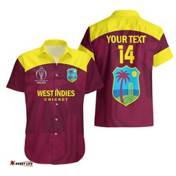 Personalised West Indies Cricket Hawaiian Shirt Go Windies Dynamic Version