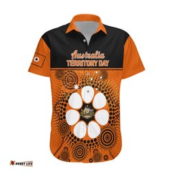 Personalised 1 July Australia Territory Day Hawaiian Shirt Aboriginal Pattern
