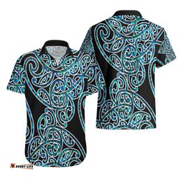 New Zealand Hawaiian Shirt Maori Pattern Papua Shell
