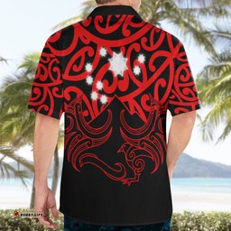 Matariki New Zealand Hawaiian Shirt Maori New Year Red