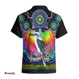 Personalised Australia Sagittarius Kookaburra Zodiac Hawaiian Shirt Auz Astrology Aboriginal Rainbow