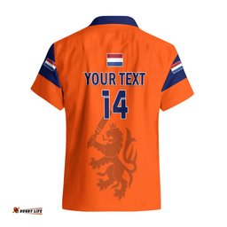 Personalised Netherlands Cricket Hawaiian Shirt Dynamic Version