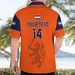 Personalised Netherlands Cricket Hawaiian Shirt Dynamic Version