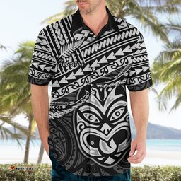 Matariki New Zealand Hawaiian Shirt Maori New Year Tiki Black Version