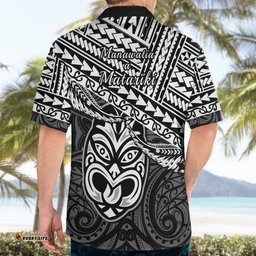 Matariki New Zealand Hawaiian Shirt Maori New Year Tiki Black Version