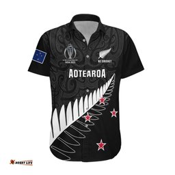 Personalised New Zealand Cricket Hawaiian Shirt Go Champions World Cup