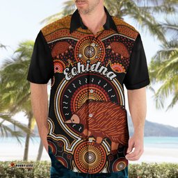 Personalised Australian Astrology Hawaiian Shirt Aboriginal Echidna Zodiac Sign