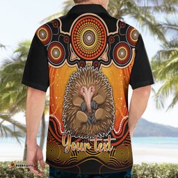 Personalised Australia Virgo Echidna Zodiac Hawaiian Shirt Auz Astrology Aboriginal Red