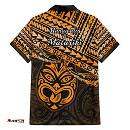 Matariki New Zealand Hawaiian Shirt Maori New Year Tiki Gold Version