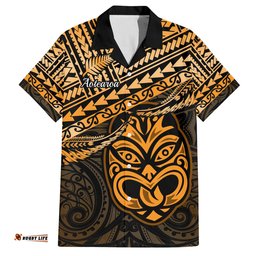 Matariki New Zealand Hawaiian Shirt Maori New Year Tiki Gold Version