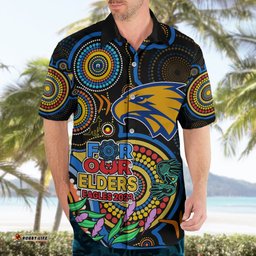 Custom Eagles Football Aboriginal Art Hawaiian Shirt NAIDOC Indigenous Tribal