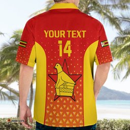 Personalised Zimbabwe Cricket Hawaiian Shirt Go Chevrons Dynamic Version