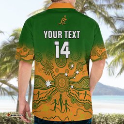 Personalised Australia Rugby Hawaiian Shirt Go Wallaroos Pacific Indigenous Version