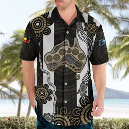 NAIDOC Collingwood Football Hawaiian Shirt Proud To Be Magpies Aboriginal Version
