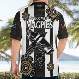 NAIDOC Collingwood Football Hawaiian Shirt Proud To Be Magpies Aboriginal Version