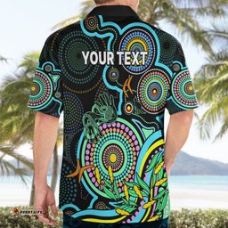 Custom NAIDOC Week Hawaiian Shirt Indigenous Tribal Ver.02 Aqua