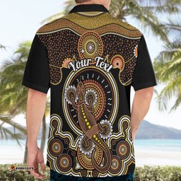 Personalised Australian Astrology Hawaiian Shirt Aboriginal Goanna Zodiac Sign
