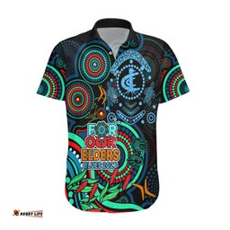 Carlton Blues Football Aboriginal Art Hawaiian Shirt NAIDOC Indigenous Tribal
