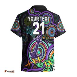 Custom Dockers Football Aboriginal Art Hawaiian Shirt NAIDOC Indigenous Tribal