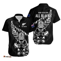 New Zealand All Black Rugby Hawaiian Shirt