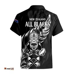New Zealand All Black Rugby Hawaiian Shirt