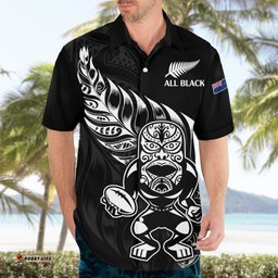 New Zealand All Black Rugby Hawaiian Shirt