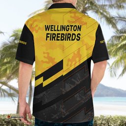 New Zealand Wellington Cricket Hawaiian Shirt Firebirds Sporty Style