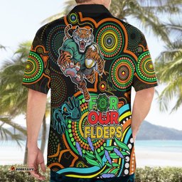 Tigers Rugby Aboriginal Art Hawaiian Shirt NAIDOC Indigenous Tribal