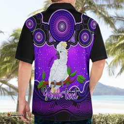 Personalised Australia Libra Cockatoo Zodiac Hawaiian Shirt Auz Astrology Aboriginal Purple