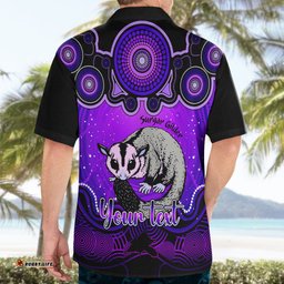 Personalised Australia Gemini Sugar Gilder Zodiac Hawaiian Shirt Auz Astrology Aboriginal Purple