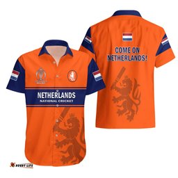 Netherlands Cricket Hawaiian Shirt Dynamic Version