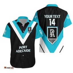 Personalised Port Adelaide Football Hawaiian Shirt Go Power Sporty Style