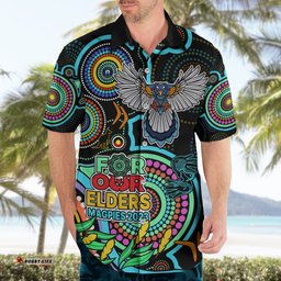 Magpies Football Aboriginal Art Hawaiian Shirt NAIDOC Indigenous Tribal