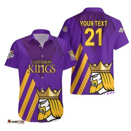 Custom Text And Number New Zealand Canterbury Cricket Hawaiian Shirt Be Proud Kings