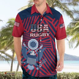 United States Rugby Hawaiian Shirt USA Go Eagles Pacific