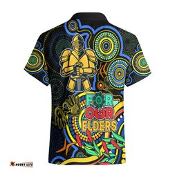 Titans Rugby Aboriginal Art Hawaiian Shirt NAIDOC Indigenous Tribal